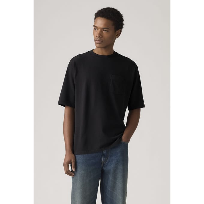 Levi's Half Sleeve Tee Jet Black Taglia: M | Magliette basic Outlet | Uomo | Nero