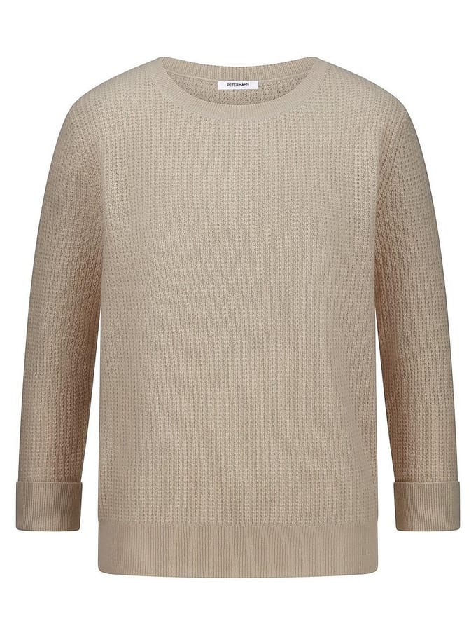 Trui kasjmier Van Peter Hahn beige