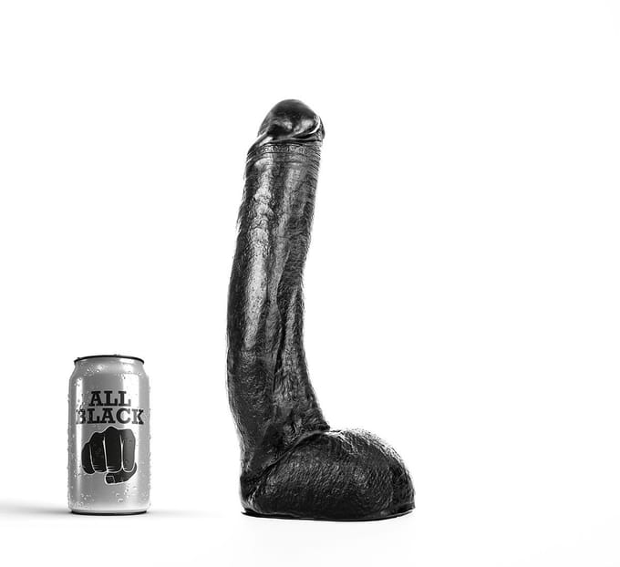All Black Anaal Dildo 26 x 5 cm - zwart