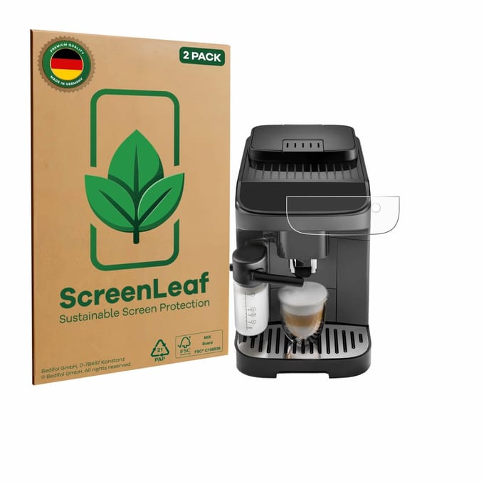 2 Stuks Screenprotector voor DeLonghi Magnifica Evo - Hoogwaardige Beschermfolie transparant