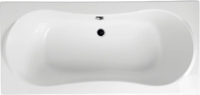 Badland LONG ligbad 180 x 80 cm wit met styropor ombouw