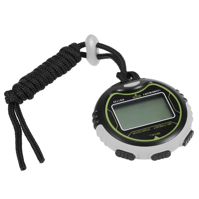 Professionele digitale stopwatch-timer Waterdichte digitale handheld LCD-timer Chronograaf sport Type 60 gray