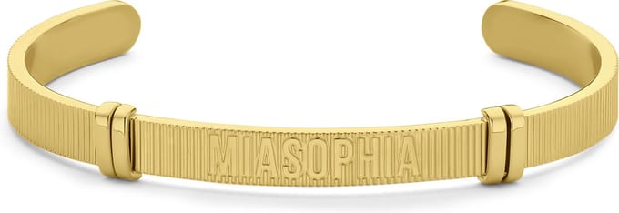 MIASOPHIA 4-MS22079 Stalen bangle - Goudkleurige plating