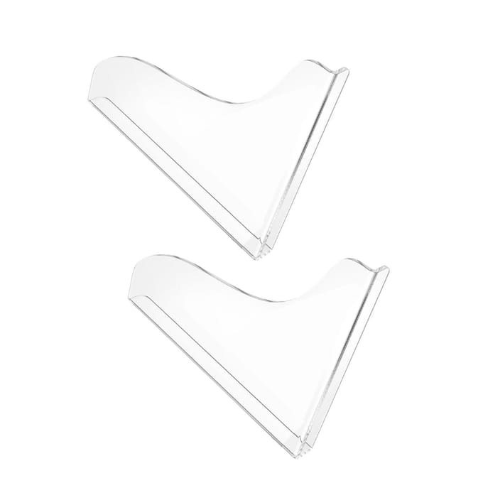 2 PIÈCES Protection Anti-Éclaboussures de Douche Transparente Acrylique Protection d'Angle de Bain Protections d'Eau d'Angle de Baignoire pour la Maison white