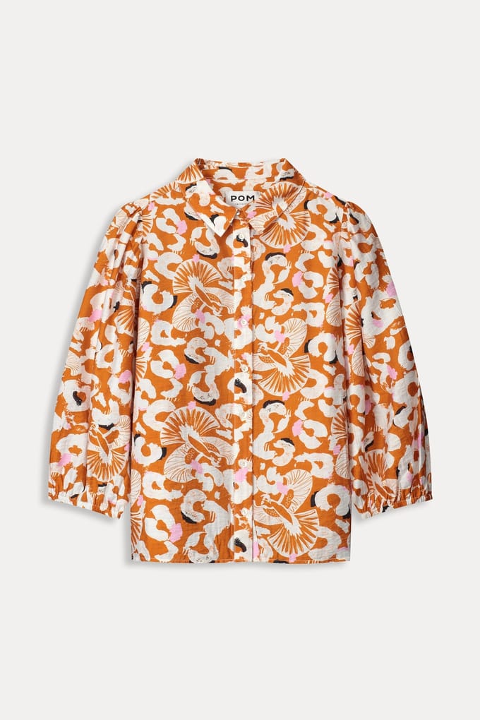 POM Amsterdam Blouse - Adventure Orange Maat: 44 | Blouses Outlet | Dames | Oranje