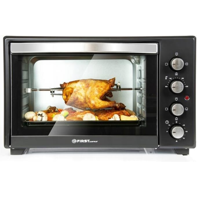 TZS First Austria mini oven 60L - 2000W - Vrijstaande Heteluchtoven - max 230°C - Zwart