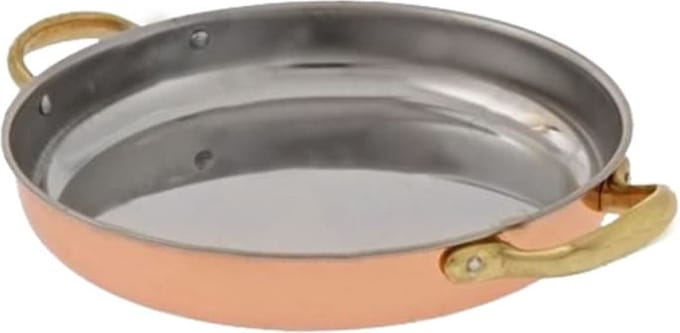 Koperen pan met handvatten, 26 cm