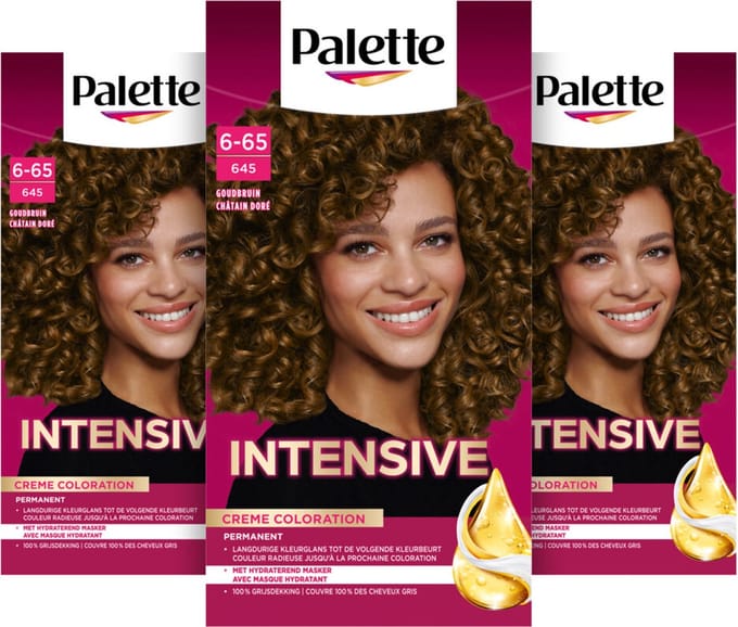 Schwarzkopf Poly Palette - Haarverf - 660 - Goudbruin - 6-68 - 115ml x 3