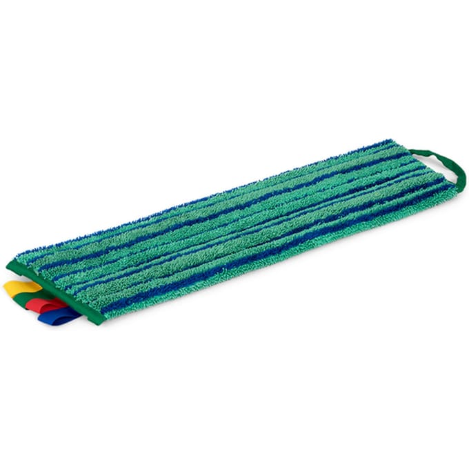 Vlakmop Greenspeed Velcro met schrobstroken 45cm groen
