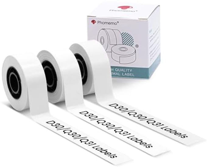Zelfklevende Labels voor Bluetooth Labelmaker - 15mm x 6m - Compatibel met Q30 en D30