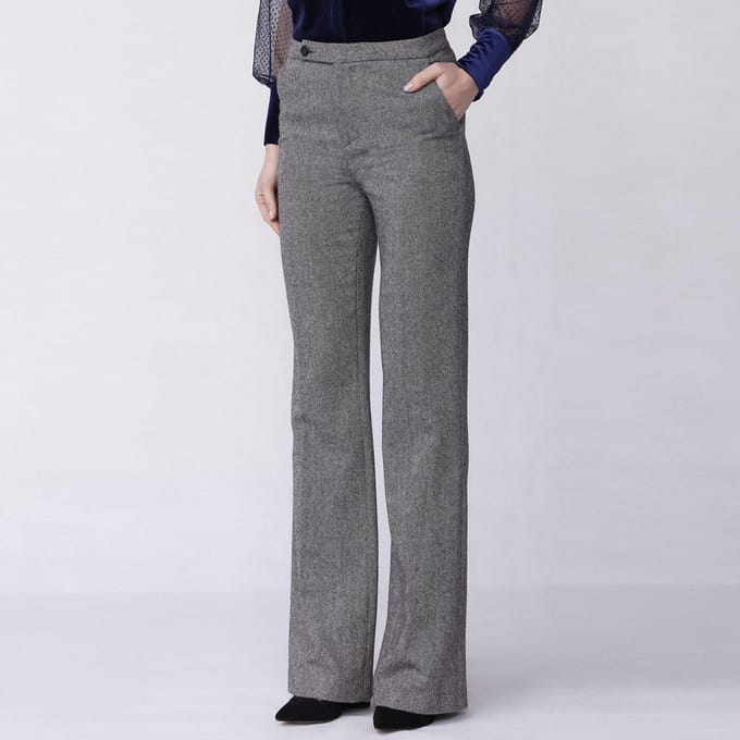Rechte Heather Gray Wollen Pants