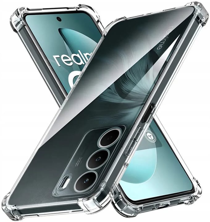 Hoesje geschikt voor Realme C71 - Techsuit Shockproof Silicone Back Cover - Transparant