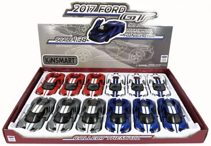 Kinsmart Ford Gt - Modelauto - Schaal 5" - Div.
