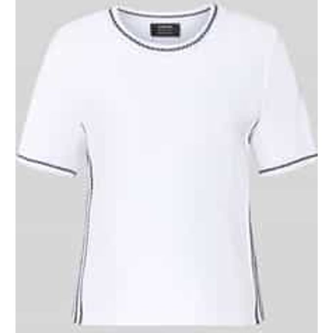 Gebreid shirt met contraststrepen