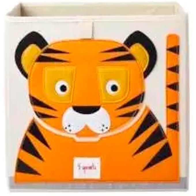 3 Sprouts Storage Box - Orange Tiger