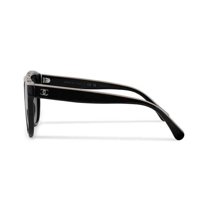 Lunettes de soleil Chanel Papillon Lunettes de soleil unisexes Noir Beige Marron CH5414-C534/3 Basic Packaging-Eyeglass Case+Box gray