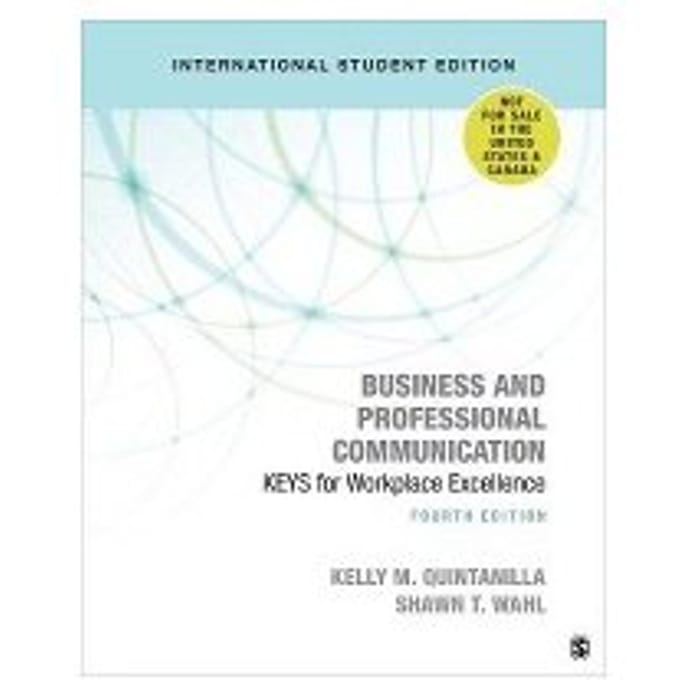 Business And Professional Communication - International Student Edition - Quintanilla Miller
