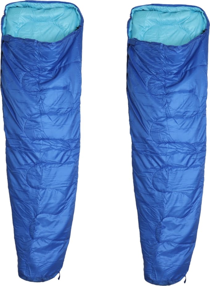 HIXA Mummy Slaapzakken Volwassenen - Blauw - 2 stuks - 210x80cm - Polyester