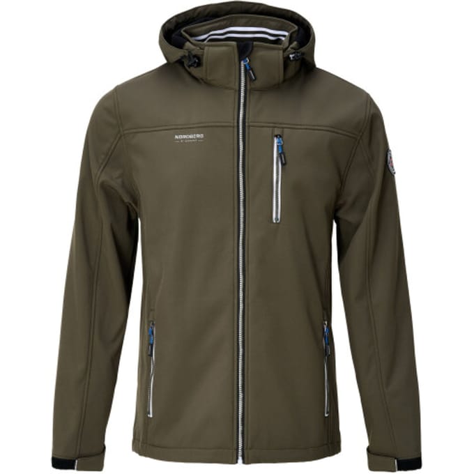NORDBERG - njord softshell - Softshell jack heren - Donkergroen