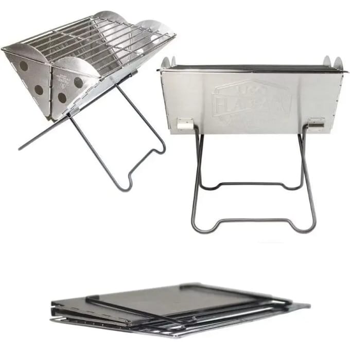 Mobiele barbecue gm draagbare en opvouwbare platte barbecue + draagtas Uco