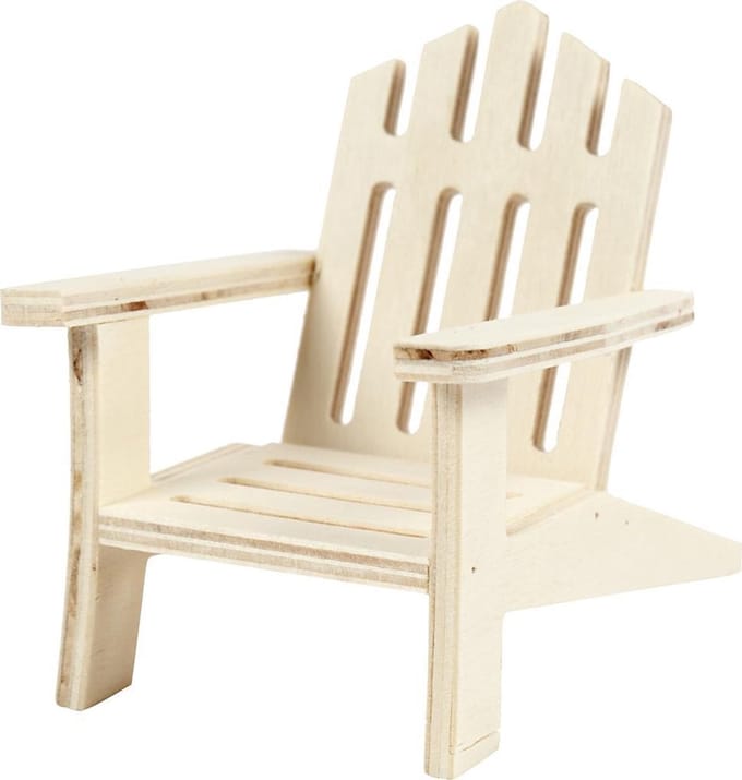 Tuinstoel, H: 9 cm, D: 9 cm, B: 7,5 cm, 1 stuk
