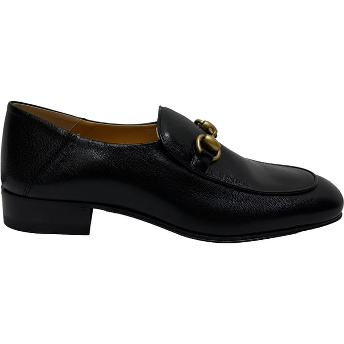 Gucci Horsebit instappers in zwart leer