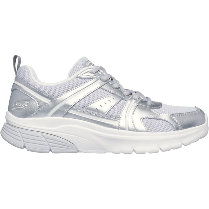 Skechers BOBS Vamos Dames Zilveren Sneakers