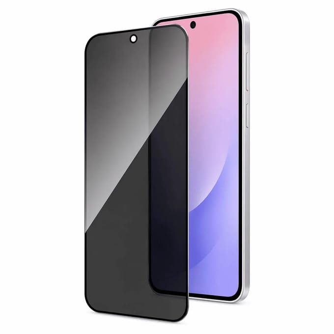 Screenprotector Privacy - Gehard Glas 9H Geschikt voor Samsung Galaxy A37 – Anti-kras - 1-Pack Tempered Glas
