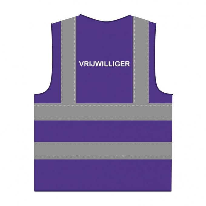 Vrijwilliger hesje RWS paars