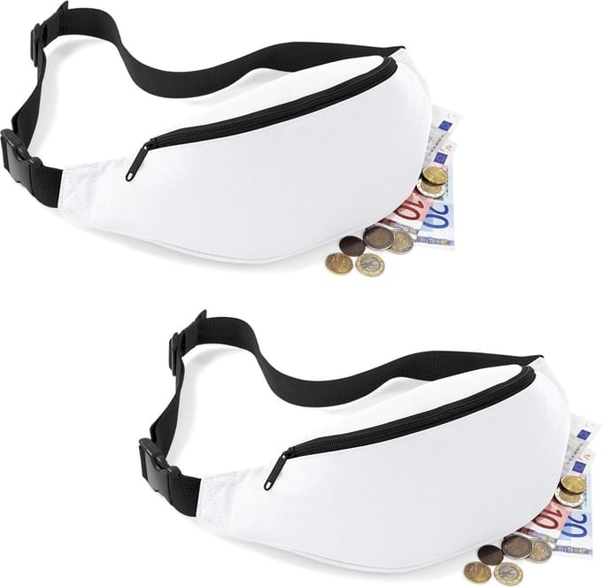 2 x Bagbase Sport Heuptas Wit 2.5 Liter