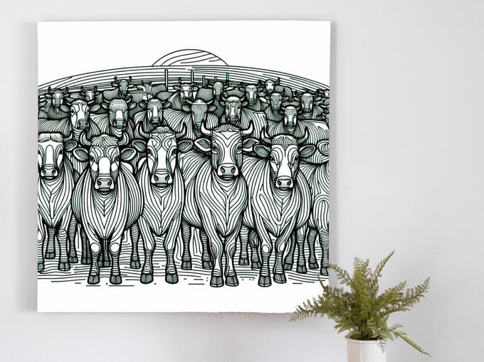Kunstprint | Wanddecoratie | Canvas | 60 × 60 cm