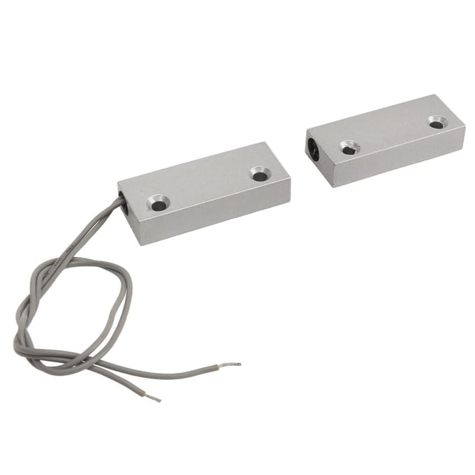 10W Magnetische Reed Schakelaar Zinklegering Responsieve NC Deur Raam Contactsensor voor Garage Magazijn white