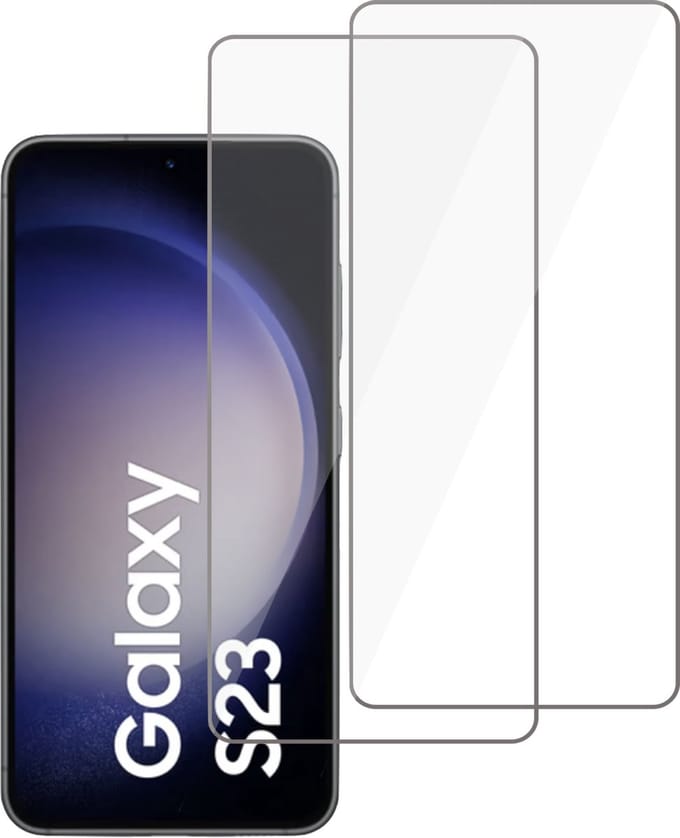 2x Geschikt voor Samsung S23+ Screenprotector - Geschikt voor Samsung S23 Plus Beschermglas Screen Protector 9H Glas