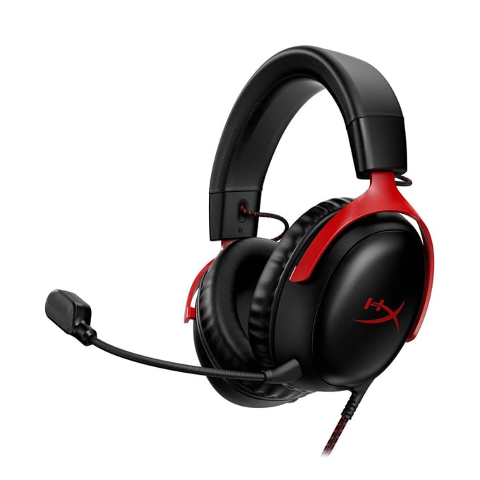 HyperX Cloud III Bekluste Gaming Headset met Microfoon Rood rood