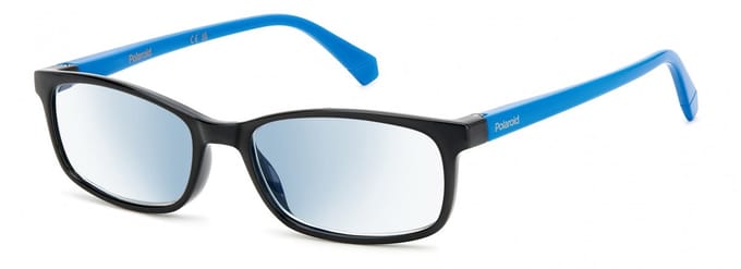 Leesbril Polaroid met blauwlichtfilter PLD0035-Zwart/Blauw -+1.00