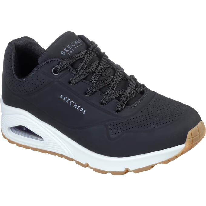 Skechers Uno - Stand On Air - Dames Sneakers - Zwart