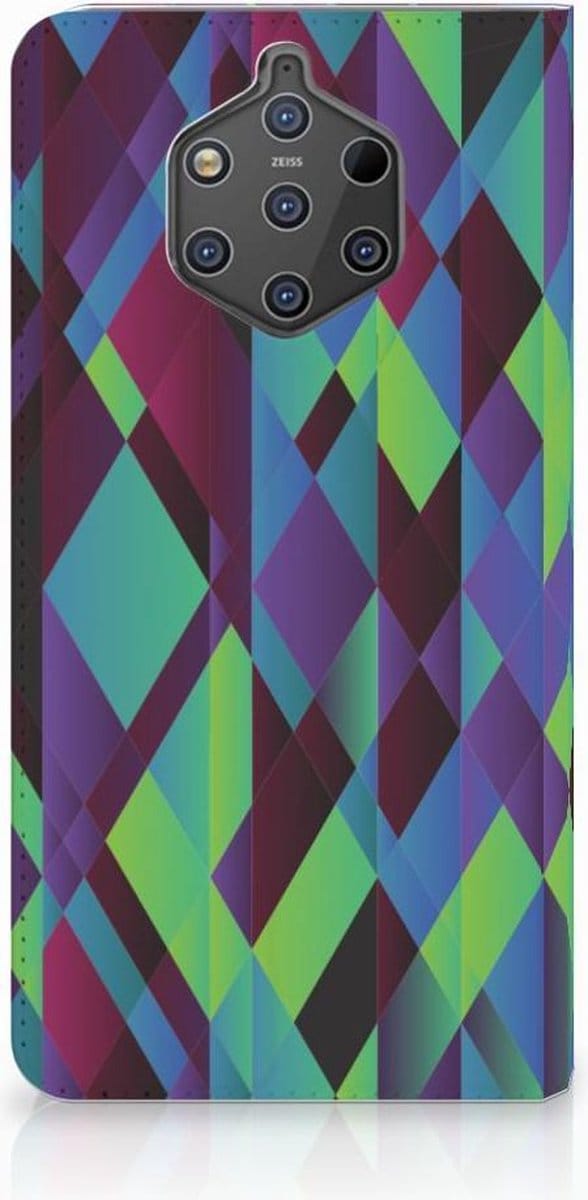 Nokia 9 PureView Stand Case Abstract Green Blue