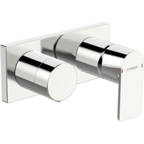Hansastela ready-mounted set for bath/shower, square rosette 44579573
