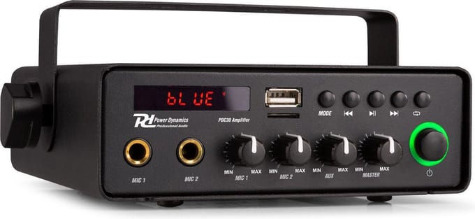 Versterker met Bluetooth - Power Dynamics PDC30 - 230V en 12V (auto)