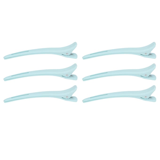 12 Stuks Blauw Kapsel Haarknippen Styling Afdeling Clip ABS Handige Kapsel Positioneringsklem white