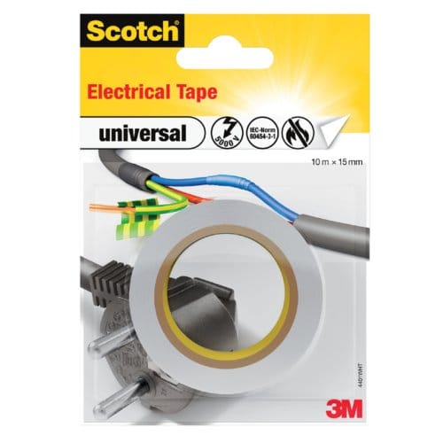 3M universal 4401WHT Isolatietape Scotch Wit (l x b) 10 m x 15 mm 1 stuk(s)