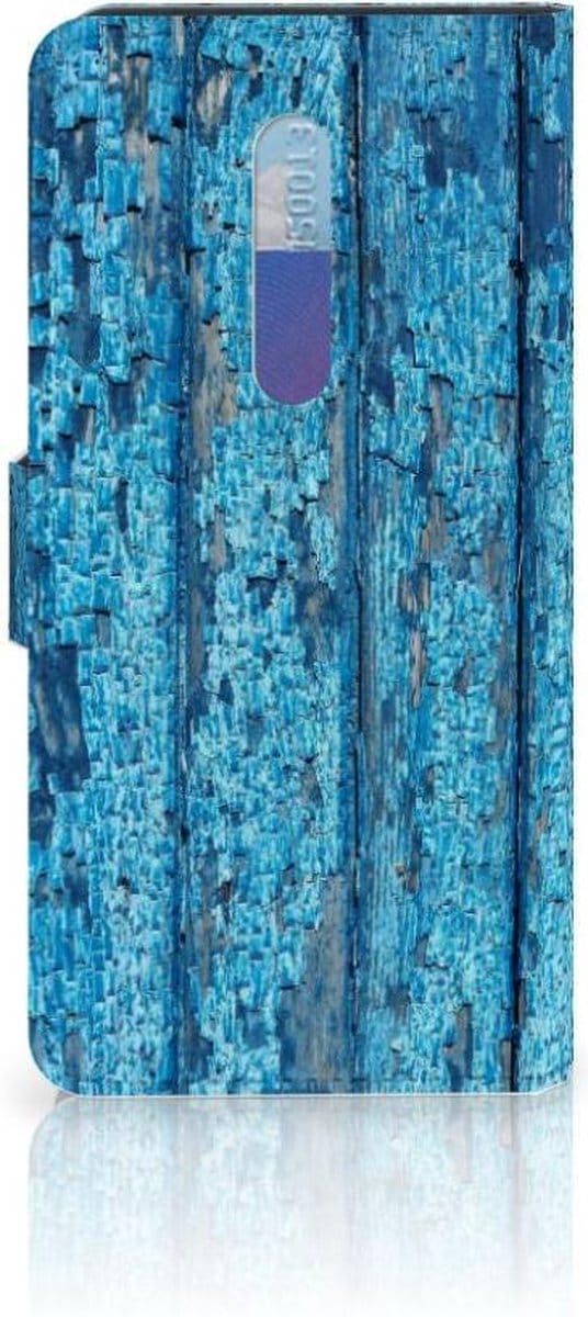 Xiaomi Redmi K20 Pro Book Style Case Wood Blue