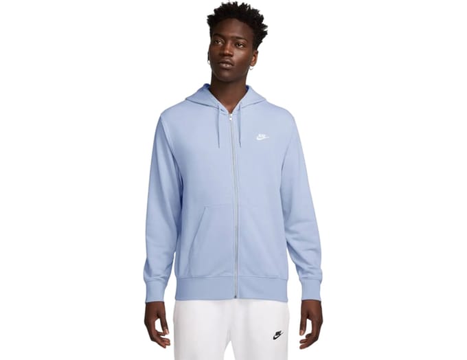 Fleece sweatshirt met capuchon en ritssluiting Nike Club