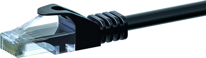 Danicom CAT6 UTP patchkabel - 5 meter zwart - CCA - netwerkkabel - internetkabel - UTP kabel - RJ45 - 1000 mbit/s