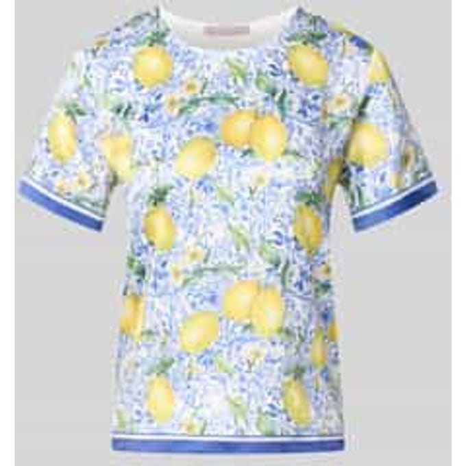Blouseshirt van satijn in all-over look
