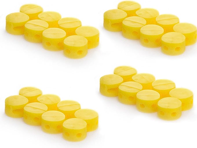 Plombeerzegels geel | 200 stuks | Ø9mm