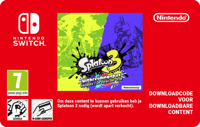 Uitbreidingspas voor Splatoon 3