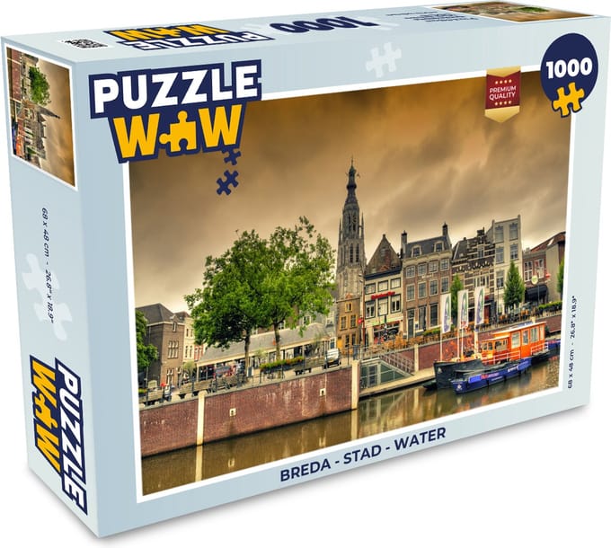 Puzzel Breda - Stad - Water - Legpuzzel - Puzzel 1000 stukjes volwassenen