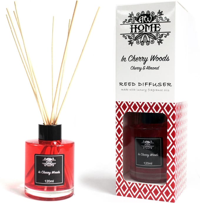 AW Geurstokjes - Kersen - 120ml - Aromatische Riet Diffuser - Aromatherapie