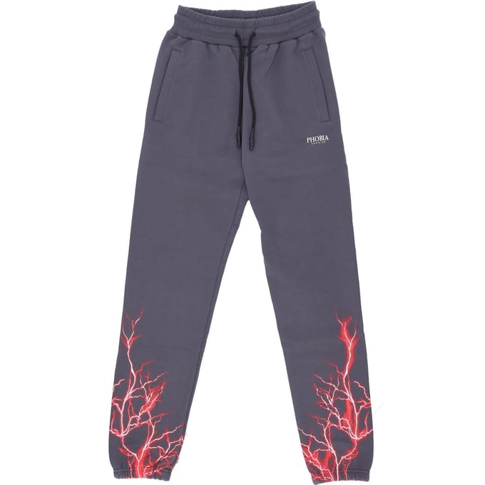 Lichtgewicht trainingsbroek heren Lightning broek grijs/rood
